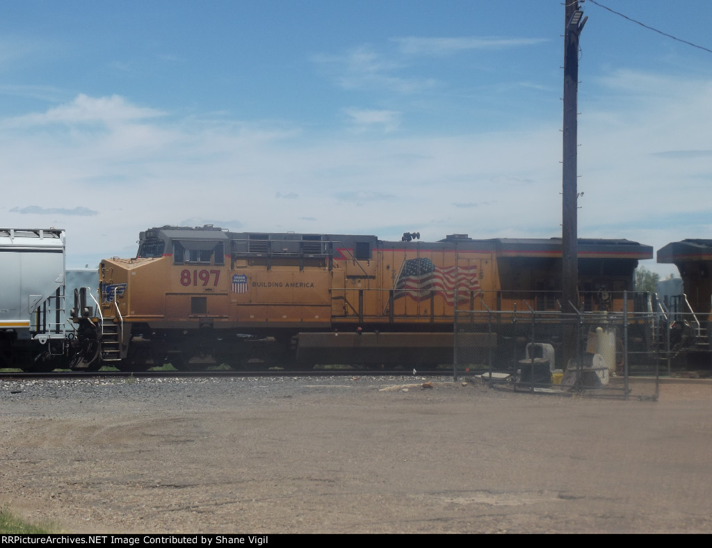 UP 8197 Returns to Tucumcari